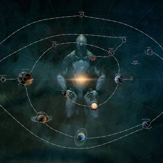 Star chart wallpaper