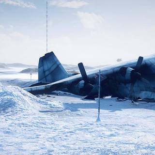 Plane winter wallpaper