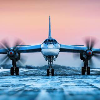 Plane winter wallpaper