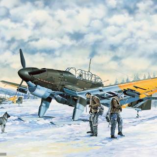 Plane winter wallpaper