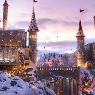 Winter fantasy iPhone wallpaper