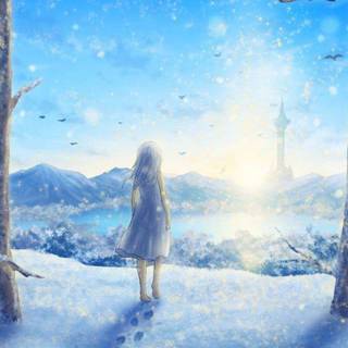 Winter fantasy iPhone wallpaper
