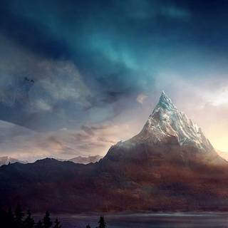 Winter fantasy iPhone wallpaper