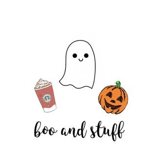 Halloween ghost and pumpkin wallpaper