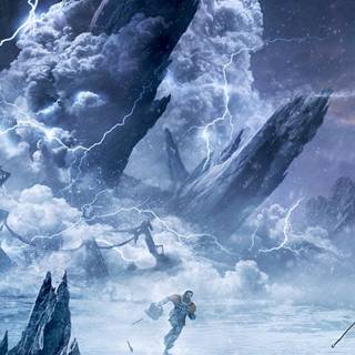 Winter fantasy iPhone wallpaper