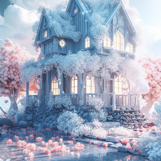 Winter fantasy iPhone wallpaper