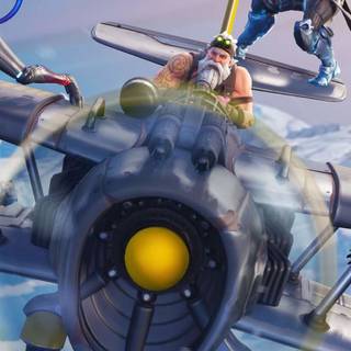 Plane winter wallpaper