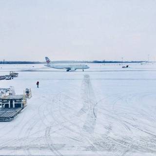 Plane winter wallpaper