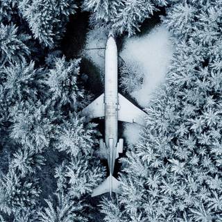 Plane winter wallpaper
