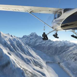 Plane winter wallpaper