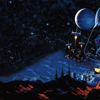 Star Wars galaxy 4k wallpaper