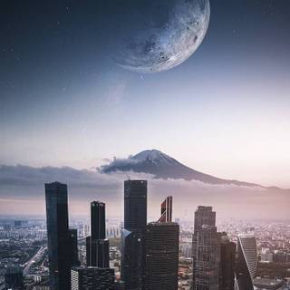iPhone X 4k city wallpaper