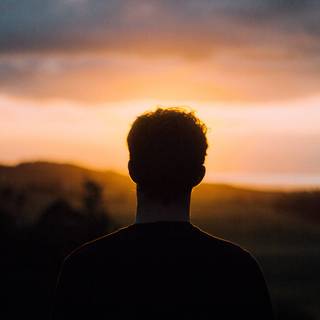 Alone sunset wallpaper