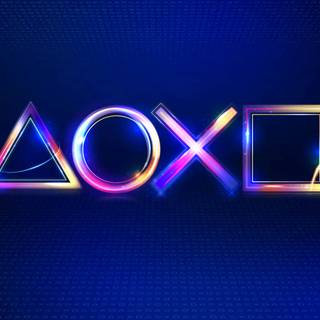 PlayStation neon wallpaper