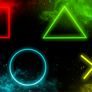 PlayStation neon wallpaper