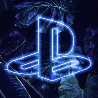 PlayStation neon wallpaper