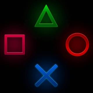 PlayStation neon wallpaper