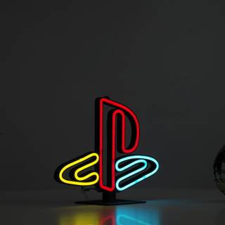 PlayStation neon wallpaper