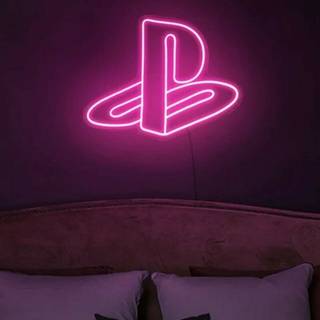 PlayStation neon wallpaper