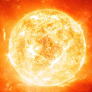 Sun in the space wallpaper