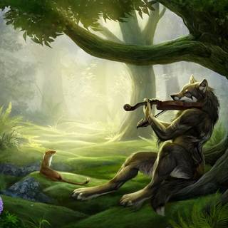 Mythical rainforest wallpaper