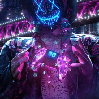 iPhone 13 neon wallpaper