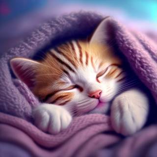 Cute kittens winter wallpaper