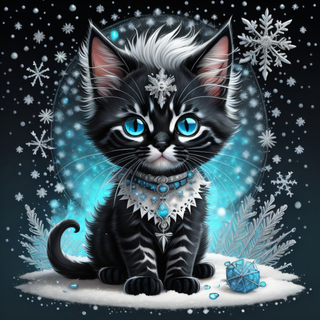 Cute kittens winter wallpaper