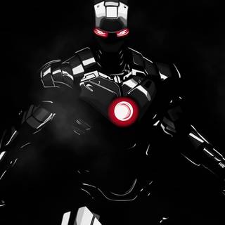 Iron Man black 4k wallpaper