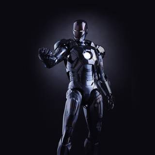 Iron Man black 4k wallpaper
