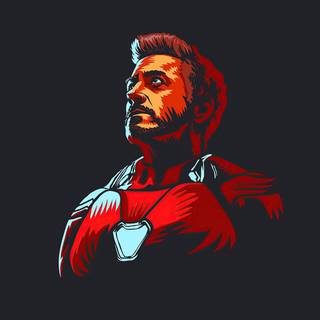 Iron Man black 4k wallpaper