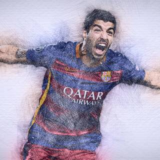 Luis Suarez 4k wallpaper