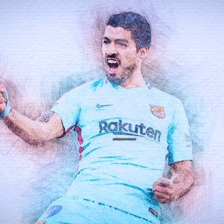 Luis Suarez 4k wallpaper