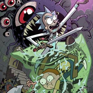 Rick and Morty phone 4k wallpaper