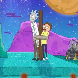 Rick and Morty phone 4k wallpaper