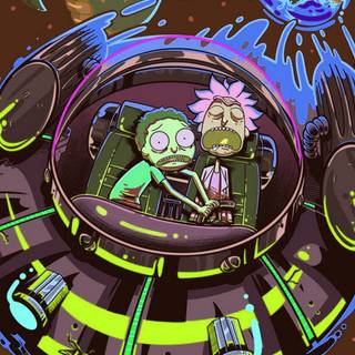 Rick and Morty phone 4k wallpaper