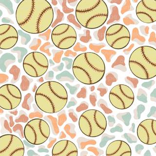 Preppy softball wallpaper
