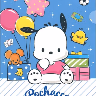 Pochacco and Hello Kitty wallpaper