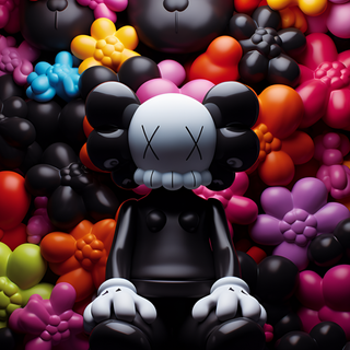 Purple Kaws wallpaper