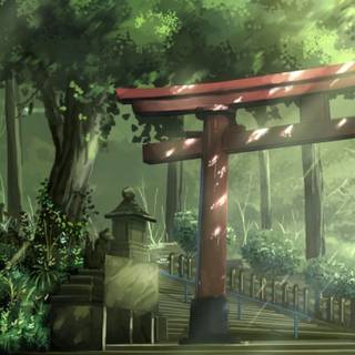 Green Japan wallpaper