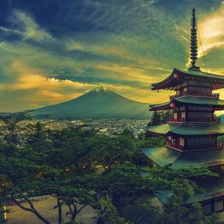 Green Japan wallpaper