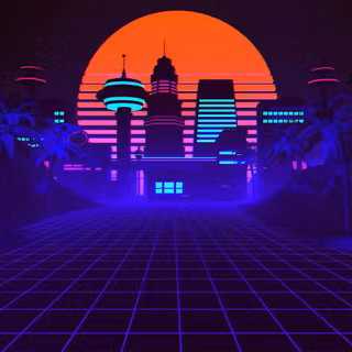 Retro 8k wallpaper