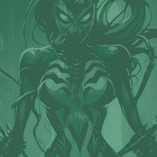 Venom girl art wallpaper
