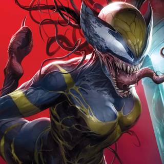 Venom girl art wallpaper