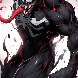 Venom girl art wallpaper