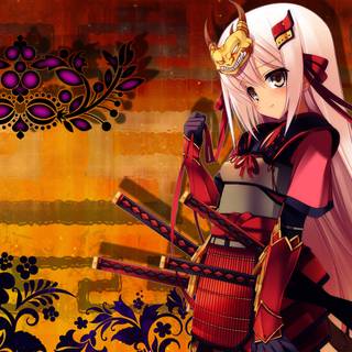 Girls samurai PC wallpaper