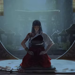 Girls samurai PC wallpaper