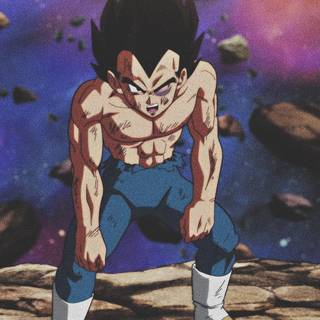 Vegeta aesthetic PFP wallpaper
