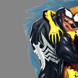 Venom girl art wallpaper