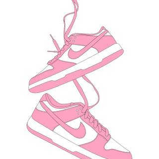 Pink Nike shoes wallpaper